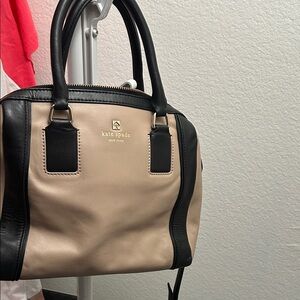 Kate Spade Black and Cream Satchel